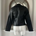New Look Faux Leather Jacket in Black+Gold Tone Hardware, Size XL New w/o Tag Photo 3