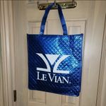 Euc LeVian blue shopping tote bag with handles Photo 1