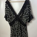 Torrid  Top Womens 2X Black Sheer Lace Baby Doll Whimsy Dark Bows Feminine Photo 0