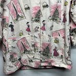 Women's Art to Wear 3/4 Sleeve Button Front Shacket Size Large Side Pockets Pink Photo 2