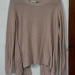 Loft  Split Open Back Sweater Cream Size Medium Photo 0