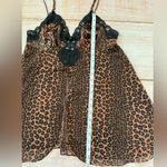 secret treasures  Lingerie Sleepwear Nightgown Size Medium Leopard Slip Chemise Photo 6
