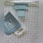 NWT!Liz & Me White Open Photo 3