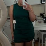 Revolve Ruched Green Dress Photo 1
