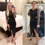 Self Portrait Self-Portrait Diamante Fishnet Midi Dress 2 Photo 7