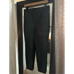 Badgley Mischka  Faux Leather Straight Leg Pants Size‎ Medium Black Photo 5