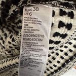 Topshop  Women's Mini Dress Cream Black Striped Patterned Size 6 Photo 6