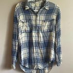Abercrombie & Fitch blue plaid womens shirt Photo 9