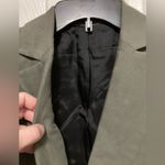 BLK DNM Olive Double Breasted Fitted Women’s Blazer Jacket Green Size 32 Photo 7
