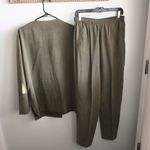 Saks 5th Avenue Saks Fifth Avenue Real Clothes 100% Silk Top & Slacks Set Size L See Desc/Measur Photo 9