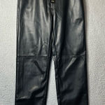 Shinestar Pants Womens M Black Super High Waist Faux Leather Pants Nightout NEW Photo 0