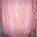 Forgotten Grace  Crochet Cardigan Size XL Kimono Vest Duster Topper Dusty Peach Photo 13