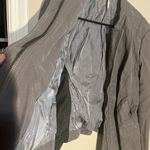 Free People Gray Faux Vegan Suede Leather Moto Jacket Size 6 S Full Zip Photo 6