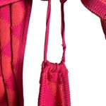 Solid & Striped  Kiana Red Geometric Knit Halter Cut Out Sleeveless Midi Dress M Photo 7