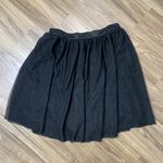 Modcloth  Plus Sz 1X Skirt Black Layered Tulle Knee Length Elastic Waist Pull On Photo 2