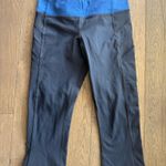 Lululemon Cropped Leggings 4 Navy Blue Photo 0