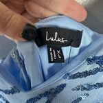 Lulus NEW Blue Sequin Formal Maxi Dress Gown Size XL Prom Pageant Sleeveless Photo 5