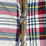 St John's Bay Puffer Vest Multi Color Plaid Size L Large Full Zip Women's Green Photo 3