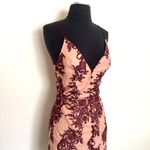 Anthropologie  Finders Keepers Spectral Burgundy Lace Maxi Dress Size XS Photo 6