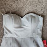 Crystal Doll  Glitter Gray Strapless Dress SIZE 9 Photo 2