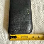 Cuyana Pebbled Leather Long Zip Continental Wallet Black/Red, VGUC, Has Monogram Photo 11