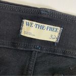Free People X We The Free Level Up Slit Slim Flare Bootcut Jeans Pitch Black Photo 11