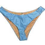 J.Crew Classic Light Blue Curved Waist Bikini Bottom Size Large UPF 50 NWT Photo 5