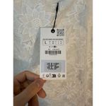 ZARA  Embroidered White Floral Dress Size Large NWT Photo 6