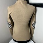 Burberry  Camel extra fine Merino wool knit elbow patch sweater XS Crew neck Photo 10