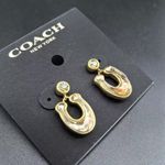 Coach  Gold Horseshoe Earrings Photo 7