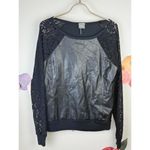 Revolve Bobi by Black Lace Long Sleeve Sweater - Size - Medium Photo 5