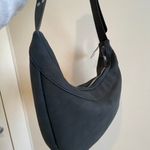 True Religion Women's Shoulder Bag Purse, Black/Silver Faux Suede Hobo Handbag with Adjustable Strap Photo 7