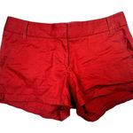 J. Crew Factory Broken In Women's Chino Shorts Coral Cotton Size 4 Photo 0