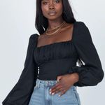 Princess Polly  love sleeve black top Photo 0