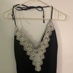 Lookbook Store Chic Black Lace-Trimmed Swim Chemise Photo 1