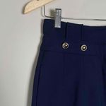 New York & Co. Women's Navy Military Highrise Ankle Ponte Pants Size 0 Blue Photo 2