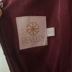 NWT REVELRY Lily Chiffon Bridesmaid Dress in Merlot Size 12 Red Photo 6