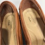 Clarks  brown leather loafers slip on loafers business casual comfort women’s 7 Photo 2