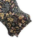 Forever 21  open back floral mini dress, sheer sleeves, lined, Small Photo 4