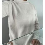 Lululemon Merino Wool-Blend Ribbed Crewneck Sweater White Opal Size 6 Photo 4