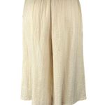 Aritzia Wilfred Cream White Wide Leg Elastic Waist Cropped Trousers Pants XXS Photo 2