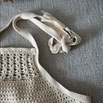 Superdry Cream Sleeveless Cropped Halter Top Photo 4