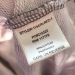 Lovestitch  Leaf Print Camo Cropped Hooded Pink Gray Sweatshirt Women's Small Photo 7