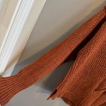 Free People  Burnt Orange Coco V-Neck Sweater Photo 4