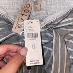 Anthropologie NWT $98  x Dolan Striped Tube Smocked Pullover Tie-Styling Top XL Photo 5