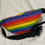 Rainbow stripped pride flag parade June festive vacation beach travel fanny pack Photo 5