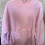 Women's Oversized Pink Hoodie Blanket Fleece Sherpa One Size Photo 0