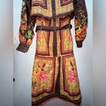 Farm Rio NWT $298  Charming Garden Scarves Midi Chemise Small Photo 14