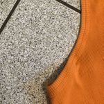 Pact Favorite Rib Racerback Tank Ribbed Midi Dress in Tangerine Orange Size XXL Photo 4