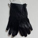Calvin Klein  Black Leather Tech Gloves NWT Photo 0